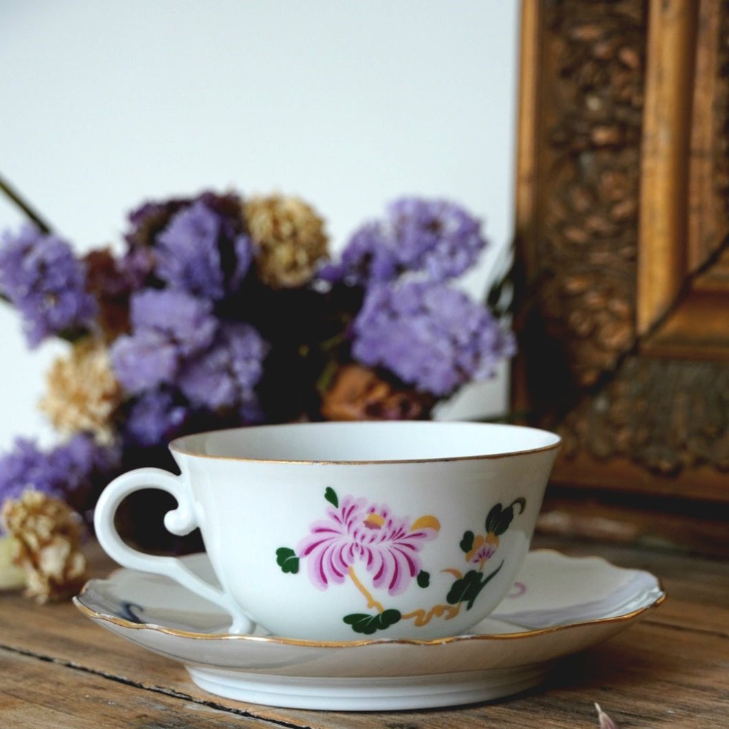 Tasse en porcelaine de Foëcy "Mariette"